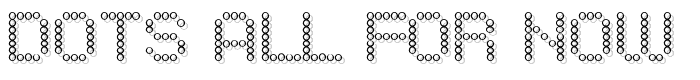 Dots All For Now Open JL font